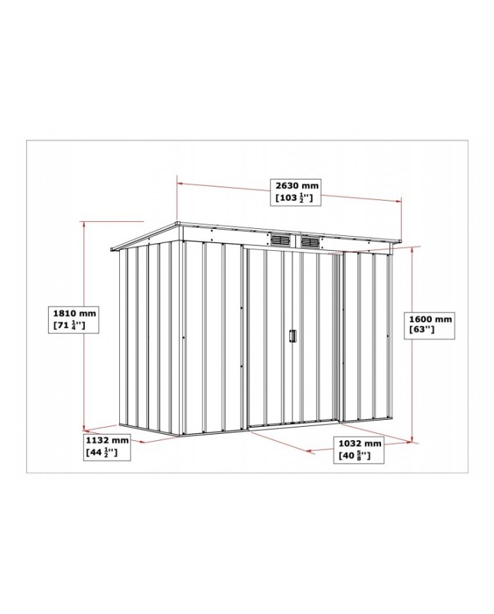 Casetta da Giardino in Metallo Duramax  Ezooza Pent
