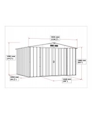 Casetta da Giardino in Metallo Premium Duramax Ezooza