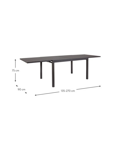 Tavolo da Giardino Allungabile Pelagius 135-270x90 Bizzotto Tavolo da Giardino Allungabile Pelagius 135-270x90 Bizzotto