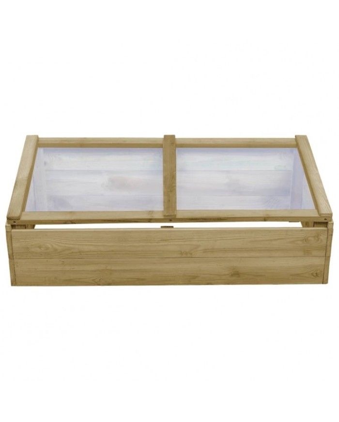 Serreta semenzaio in legno con tetto in policarbonato