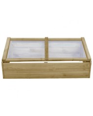 Serreta semenzaio in legno con tetto in policarbonato