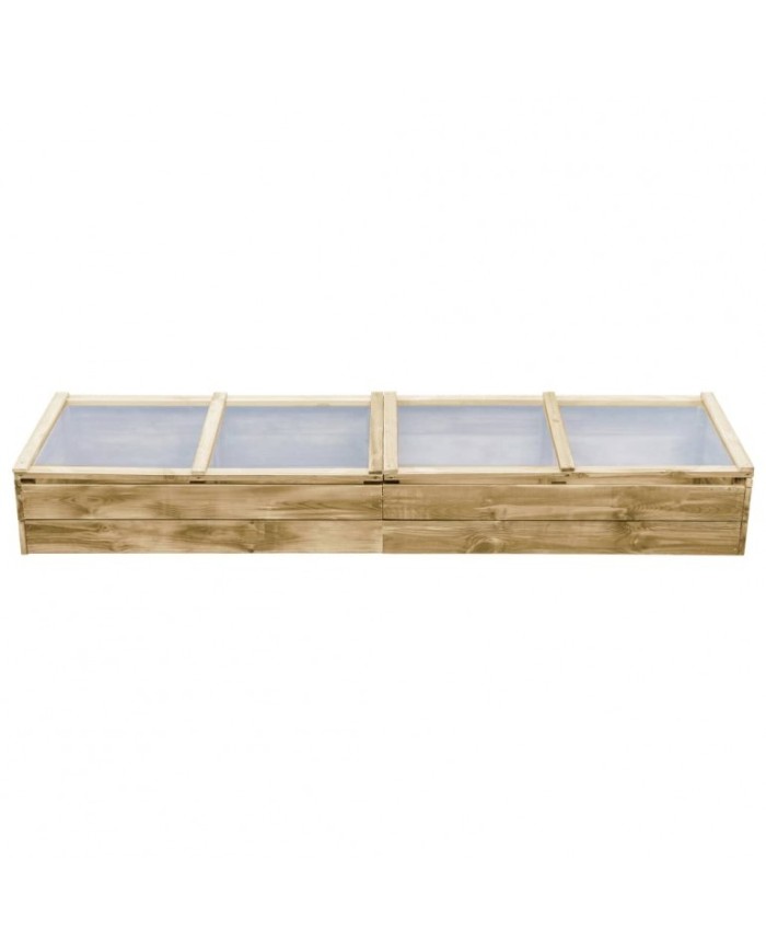 Serreta semenzaio in legno con tetto in policarbonato