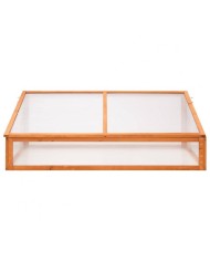 Serreta semenzaio in Abete completamente rivestita in policarbonato