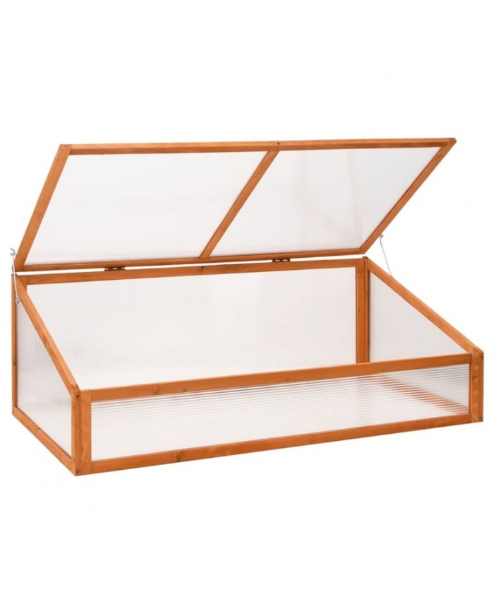 Serreta semenzaio in Abete completamente rivestita in policarbonato