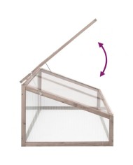 Serreta semenzaio in Abete completamente rivestita in policarbonato