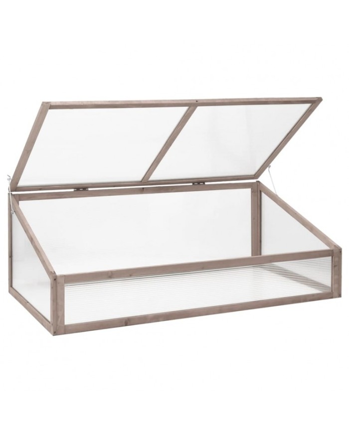 Serreta semenzaio in Abete completamente rivestita in policarbonato