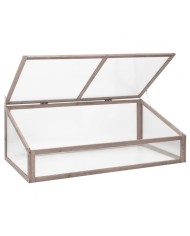 Serreta semenzaio in Abete completamente rivestita in policarbonato