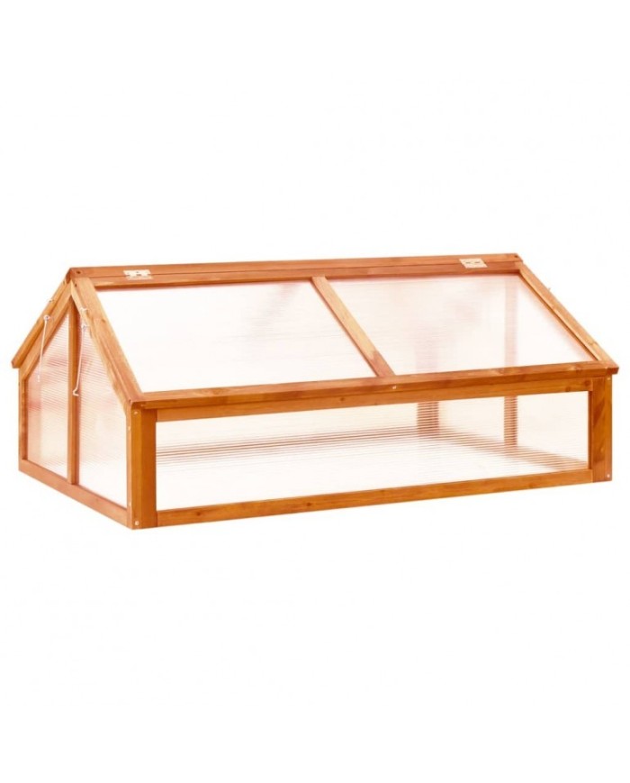 Serreta in legno a Casetta e coperture in policarbonato