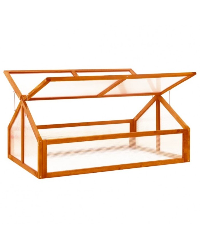 Serreta in legno a Casetta e coperture in policarbonato