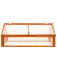 Serreta in legno a Casetta e coperture in policarbonato