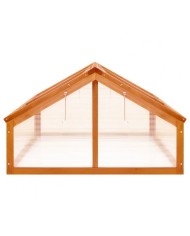 Serreta in legno a Casetta e coperture in policarbonato