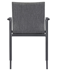 Sedia con braccioli Odeon antracite Bizzotto