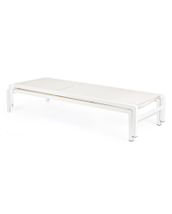 Lettino con ruote Konnor bianco