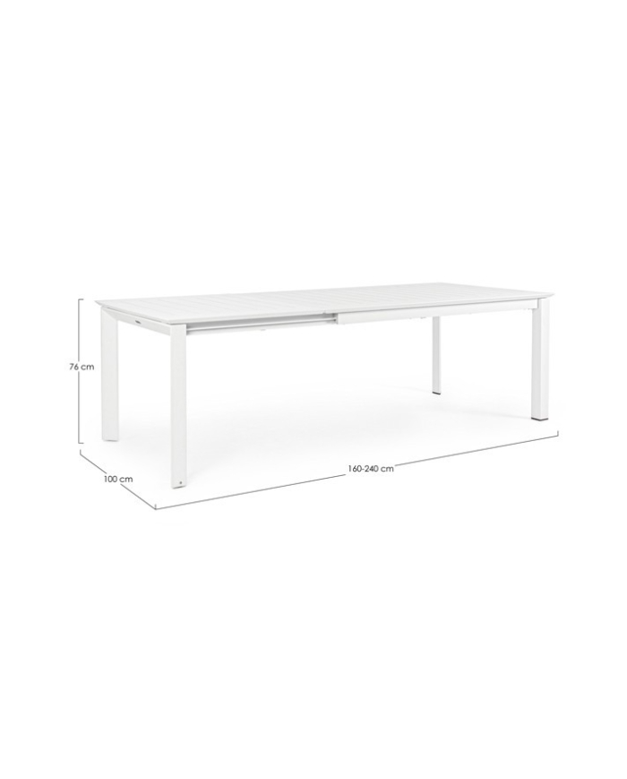 Tavolo allungabile Konnor bianco