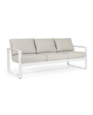 Divano 3 Posti con cuscini Merrigan Bianco Divano 3 Posti con cuscini Merrigan Bianco