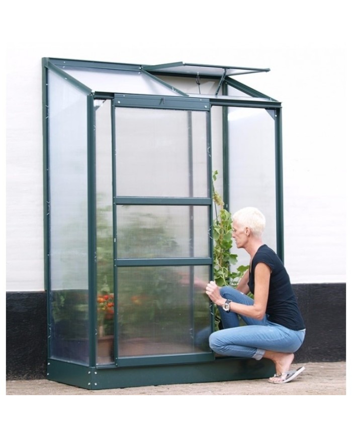 Serra addossata Vitavia Ida 900 in alluminio e policarbonato