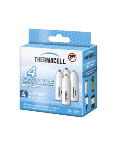 Ricariche cartucce Butano Thermacell 4 pezzi 48 ore Ricariche cartucce Butano Thermacell 4 pezzi 48 ore
