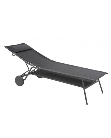 Lettino MIAMI HIGH DUO Obsidian LaFuma Lettino MIAMI HIGH DUO Obsidian LaFuma