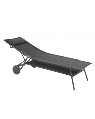 Lettino MIAMI HIGH DUO Obsidian LaFuma