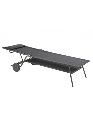 Lettino MIAMI HIGH DUO Obsidian LaFuma Lettino MIAMI HIGH DUO Obsidian LaFuma