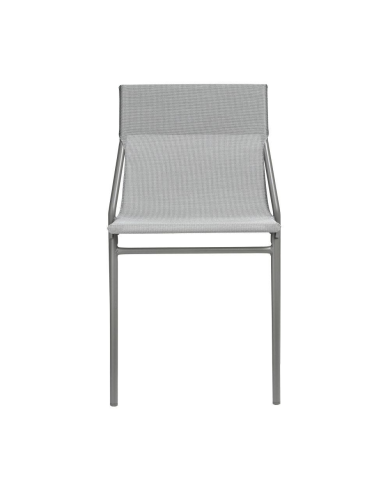 Sedia HORIZON CHAISE pearl tube titane LAFUMA 9023.9076 Sedia HORIZON CHAISE pearl tube titane LAFUMA 9023.9076