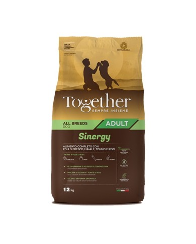 Crocchette per Cani Together Adult All Breeds Sinergy Crocchette Pollo, Maiale, Tonno E Riso 12kg (Scadenza il 9/25) Crocchette per Cani Together Adult All Breeds Sinergy Crocchette Pollo, Maiale, Tonno E Riso 12kg (Scadenza il 9/25)