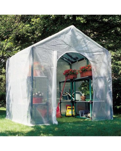 Serra da giardino Verdemax Violetta H 220 cm, L 200 x P 200 cm Serra da giardino Verdemax Violetta H 220 cm, L 200 x P 200 cm