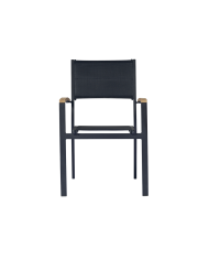 Sedia da Giardino TENERIFE in Alluminio e Teak FSC – Impilabile