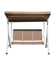 Dondolo da Giardino 3 Posti Ibis – Struttura in Ferro e Tettuccio Regolabile