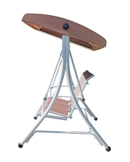 Dondolo da Giardino 3 Posti Ibis – Struttura in Ferro e Tettuccio Regolabile