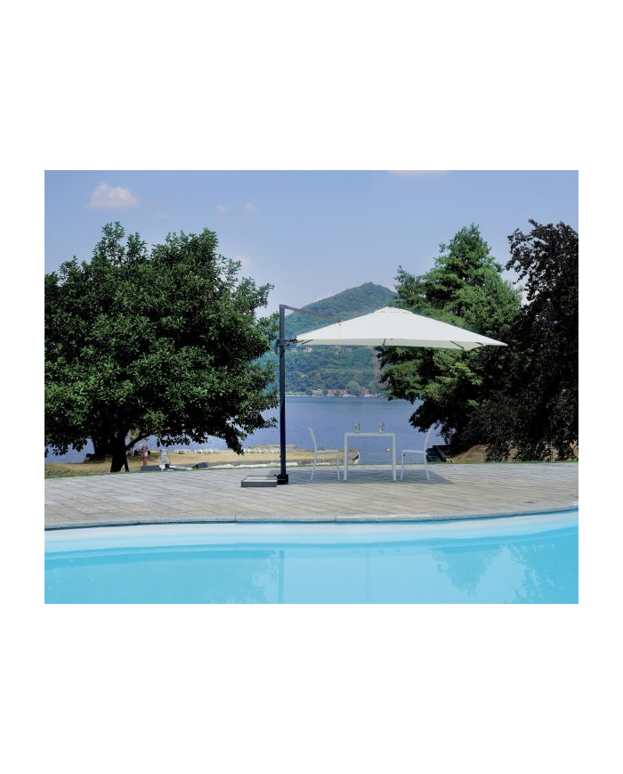 Ombrellone California 3x4 m Basculante con Mezza Base – Colore Antracite