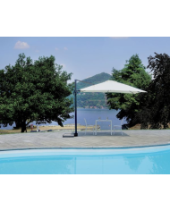 Ombrellone California 3x4 m Basculante con Mezza Base – Colore Antracite