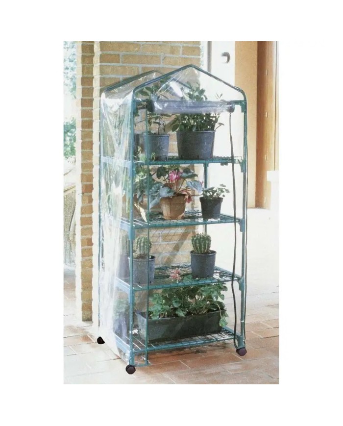 serra azalea a 4 ripiani con ruote Verdemax