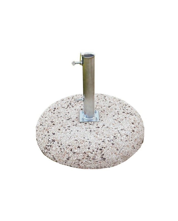 Base in Graniglietto per Ombrellone Diametro 55 cm – Peso 50 kg per Maggiore Stabilità Greenwood