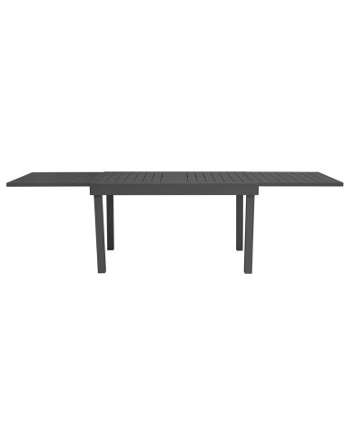 Tavolo Allungabile da Giardino 135/270x90,5 cm in Alluminio Antracite – Piano a Doghe Greenwood Tavolo Allungabile da Giardino 135/270x90,5 cm in Alluminio Antracite – Piano a Doghe Greenwood