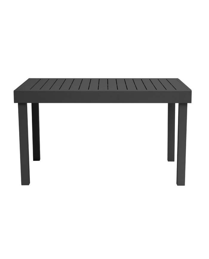 Tavolo Allungabile da Giardino 135/270x90,5 cm in Alluminio Antracite – Piano a Doghe Greenwood