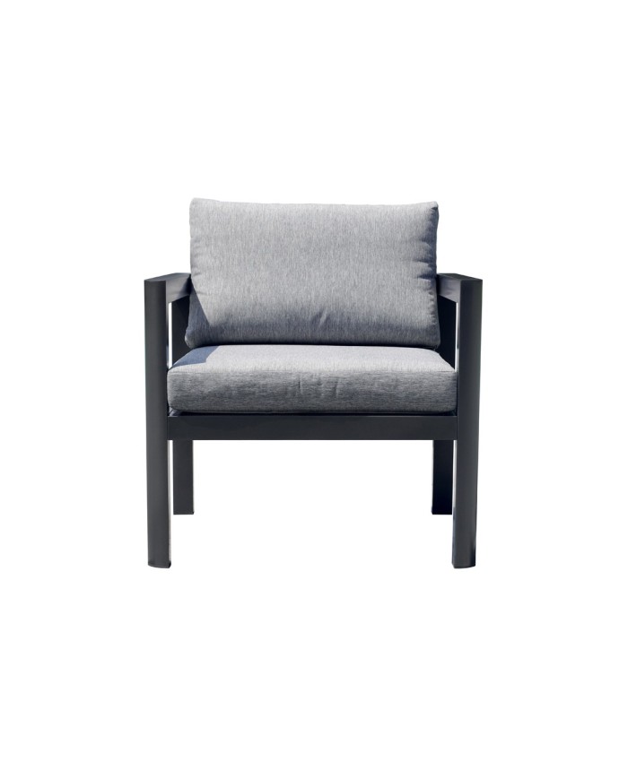 Poltrona da Giardino Marsiglia in Alluminio Antracite – Greenwood