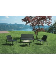 Set Salotto da Giardino Tarquinia Moia – Divano, Poltrone e Tavolino Greenwood