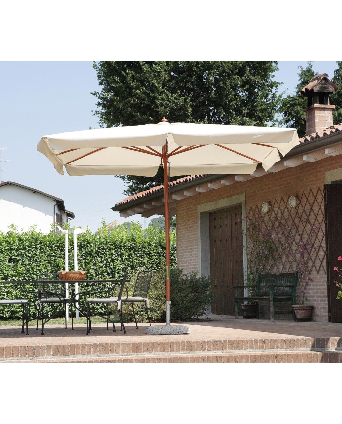Ombrellone da giardino ecrù 3x4 metri Greenwood E 1001