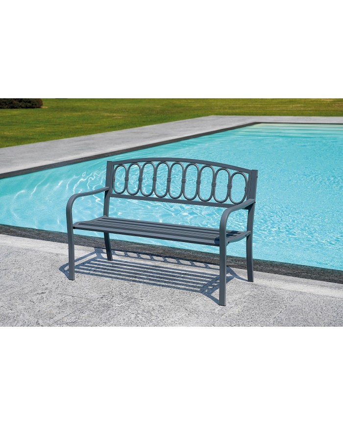 Panchina giardino Greenwood color antracite BEF 26G