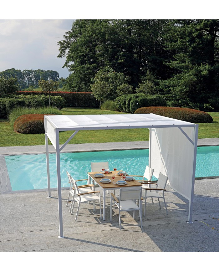 Pergola giardino Greenwood GAZ 508 con tetto scorrevole