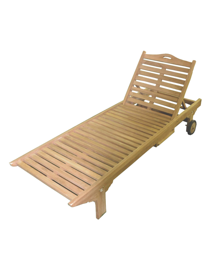 Lettino Prendisole in Teak Greenwood