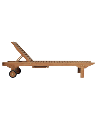 Lettino Prendisole in Teak Greenwood