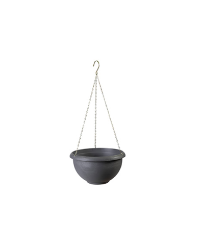 Vaso Sopseso con Sottovaso Basket Plastecnic 25 Vaso Sopseso con Sottovaso Basket Plastecnic 25