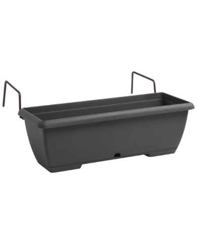 Cassetta con sottocassetta e portacassetta in ferro Plastecnic Terrae 50 Cassetta con sottocassetta e portacassetta in ferro Plastecnic Terrae 50