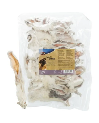 Orecchie di coniglio con pelo 500g Trixie Orecchie di coniglio con pelo 500g Trixie