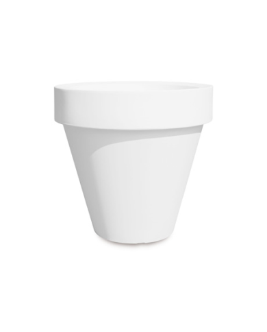 Vaso Tondo Liscio Bordato Plastecnic 130