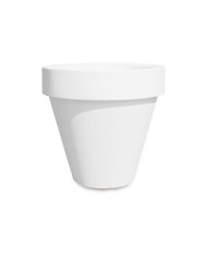 Vaso Tondo Liscio Bordato Plastecnic 130