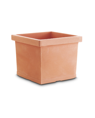 Vaso Quadro Liscio Plastecnic 40 Vaso Quadro Liscio Plastecnic 40