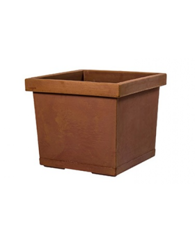 Vaso Quadro Liscio Plastecnic 40 Vaso Quadro Liscio Plastecnic 40